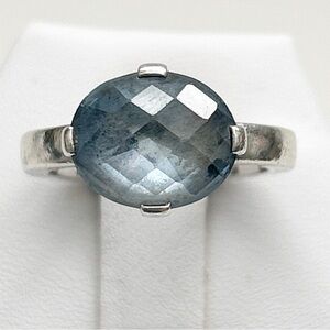 Thomas Sabo Blue Gray Gemstone Sterling Silver Ring